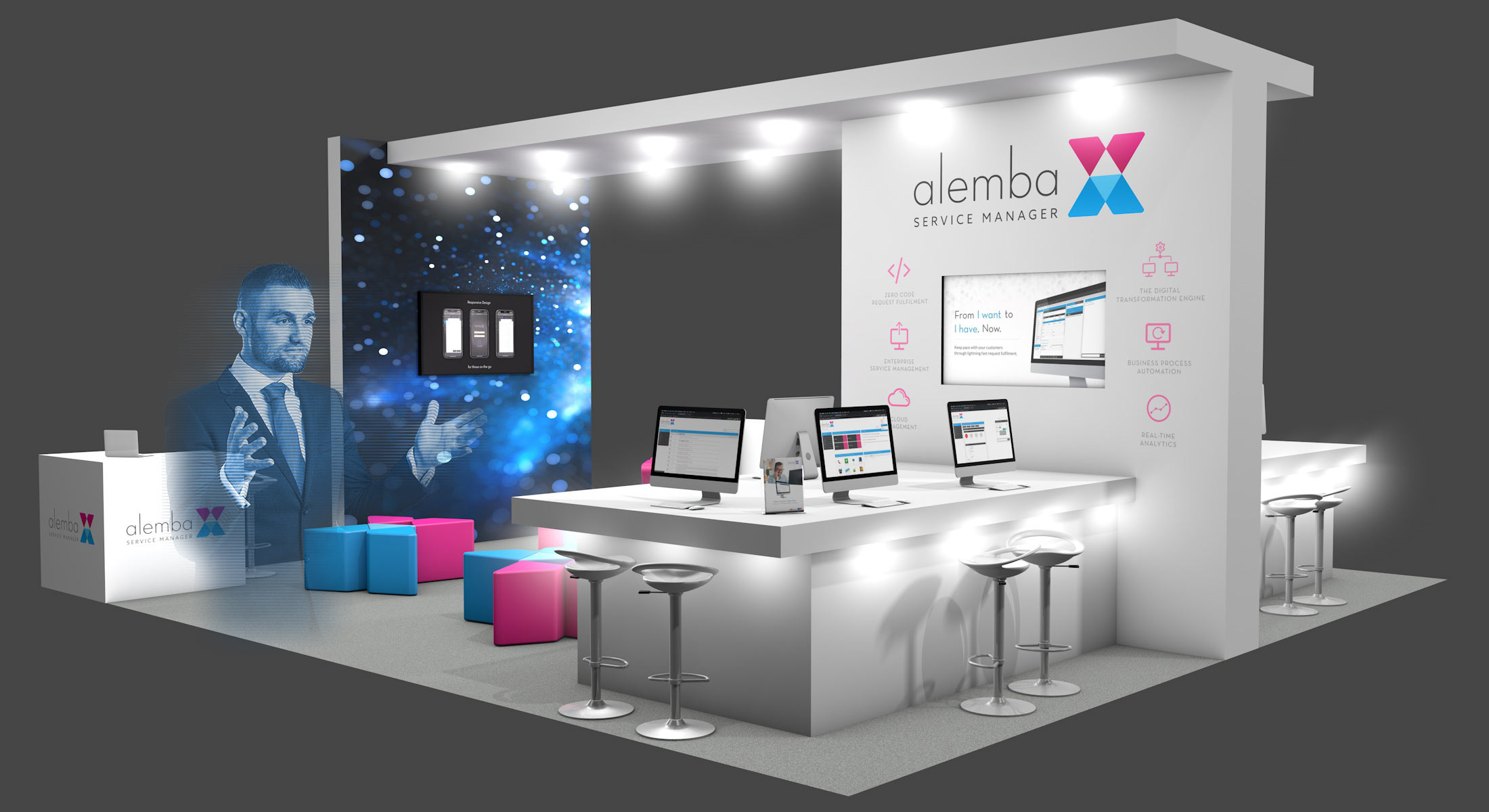 Virtual exhibition stand